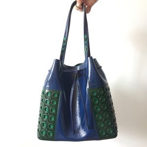 Tory Burch Block-t grommet drawstring tote
